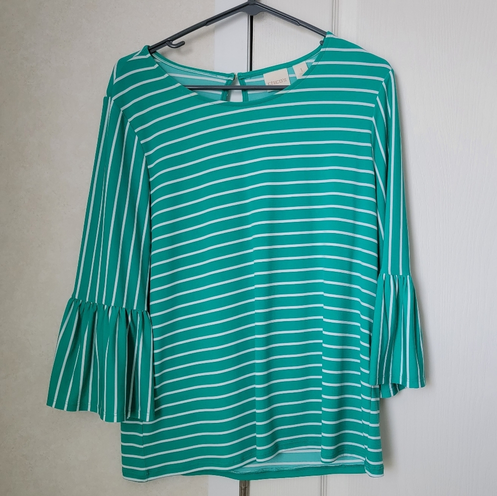 Chico's bell sleeve top
